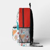 Cute Shark Pattern Bedrukte Rugzak (Rechts)