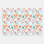Cute Shark Pattern Inpakpapier Vel (Voorkant 2)