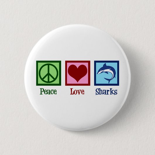 Cute Shark Ronde Button 5,7 Cm (Voorkant)