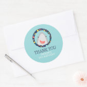 Cute Shark Ronde Sticker (Envelop)