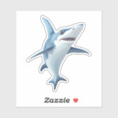 Cute Shark Sticker (Vel)