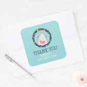 Cute Shark Vierkante Sticker (Envelop)