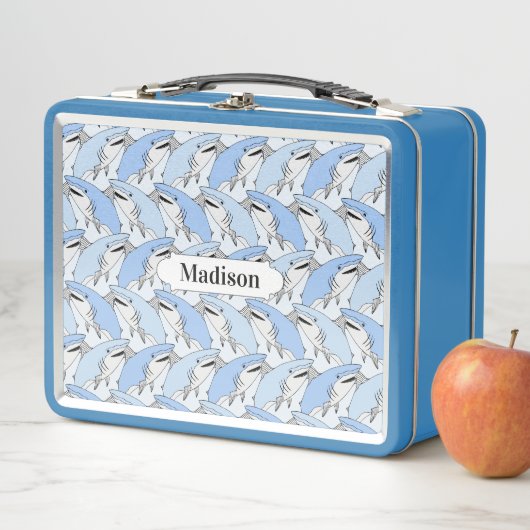 Cute Sharks Pattern aangepaste lunchboxen (In situ)