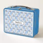 Cute Sharks Pattern aangepaste lunchboxen (Voorkant)