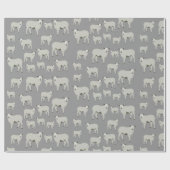 Cute Sheep and Lamb Boerderij Animal Pattern Cadeaupapier (Vlak)