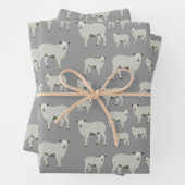 Cute Sheep and Lamb Boerderij Animal Pattern Inpakpapier Vel (In situ)