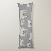 Cute Sheep and Lamb Boerderij Animal Pattern Lichaamskussen (Achterkant (Verticaal))