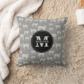 Cute Sheep and Lamb Boerderij Animal Pattern Monog Kussen (Deken)