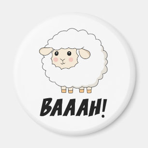 Cute Sheep Baaah Magneet