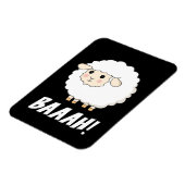 Cute Sheep Baah Magneet (Linkerzijde)
