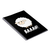 Cute Sheep Baah Notitieboek (Rechterzijde)