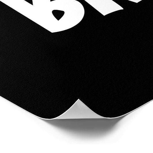 Cute Sheep Baah Poster (Hoek)