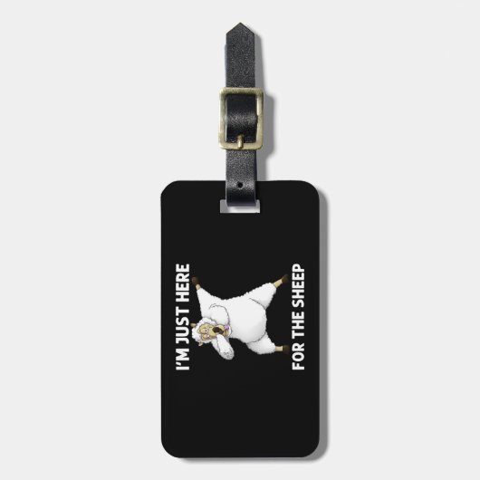 Cute Sheep Bagagelabel (Voorkant verticaal)