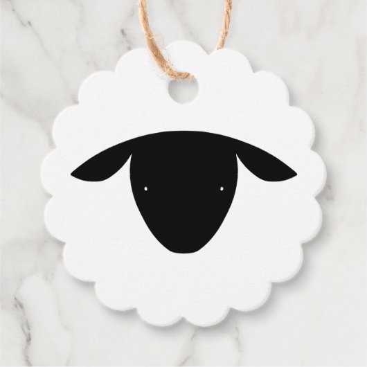 Cute Sheep Bedankjes Labels (Voorkant)