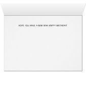 Cute Sheep Birthday Card (Binenzijde Horizontaal (Onderkant))