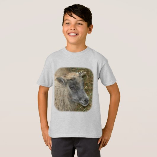 Cute Sheep Boerderij Animal T-shirt (Voorkant volledig)