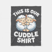 Cute Sheep Couple This Is Our Cuddle  Fleece Deken (Voorkant)