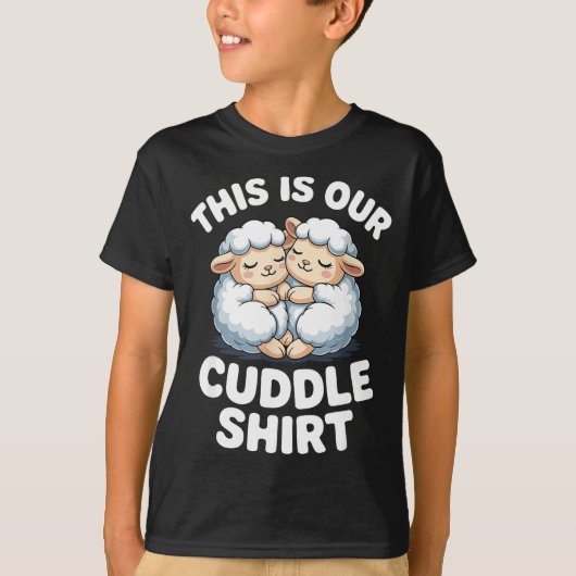 Cute Sheep Couple This Is Our Cuddle  T-shirt (Voorkant)