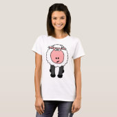 Cute Sheep Design T-shirt (Voorkant volledig)
