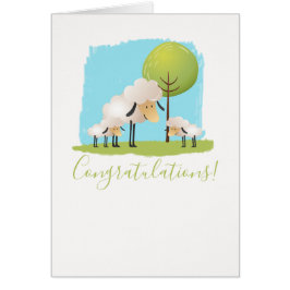 Cute Sheep en twee lams New Twin Babies