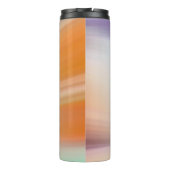 Cute Sheep Fitness Quote met naam Marble Thermosbeker (Achterkant)