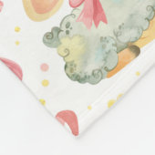 Cute Sheep Fleece Deken (Hoek)