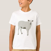 Cute Sheep & Lamb Boerderij Animal Illustration T-shirt (Voorkant)