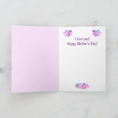 Cute Sheep Moederdag Feestdagen Kaart (Binnen)