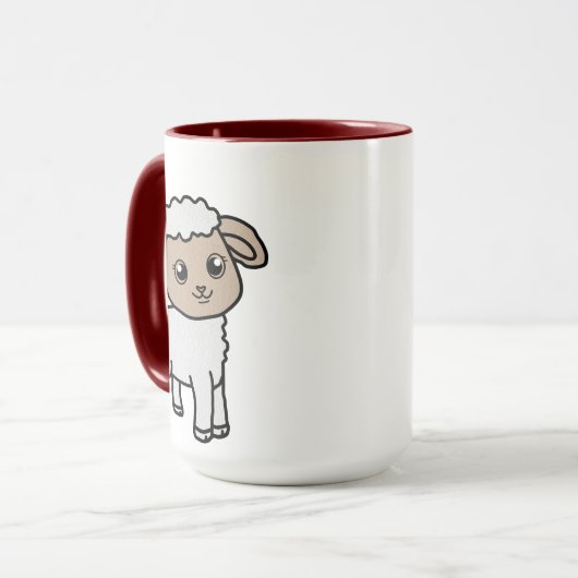 Cute Sheep Mok (Voorkant links)