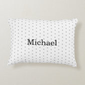 Cute Sheep Name Boy Accent Kussen (Achterkant)