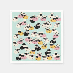 Cute Sheep Paper Napkins Servet