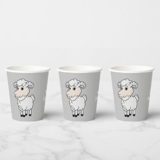 Cute Sheep Papieren Bekers