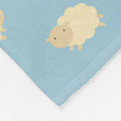 Cute Sheep Pattern Fleece Blanket (Hoek)