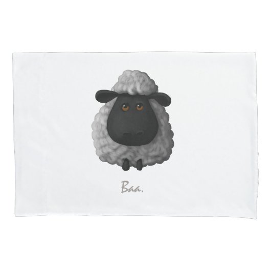 Cute Sheep Pillow Hoesje Kussensloop (Voorkant)