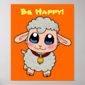 Cute Sheep Poster (Voorkant)