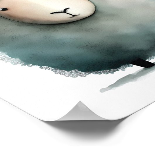 Cute Sheep Print (Hoek)