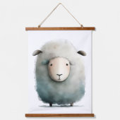 Cute Sheep Print Hangend Wandkleed (Voorkant)