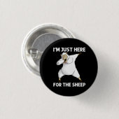Cute Sheep Ronde Button 3,2 Cm (Voorkant /achterkant)
