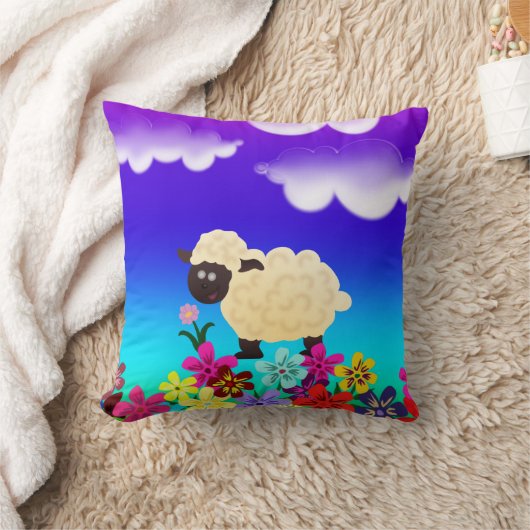 Cute Sheep Sierkussen (Deken)