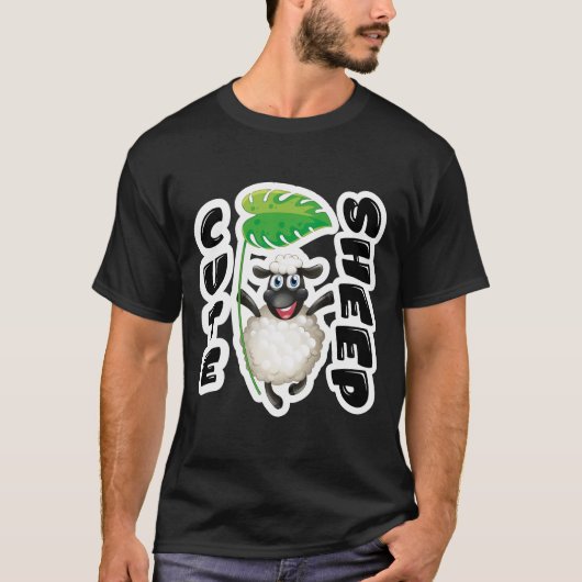CUTE SHEEP T-SHIRT (Voorkant)