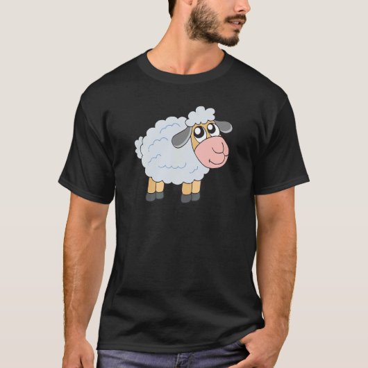 Cute Sheep T-shirt (Voorkant)
