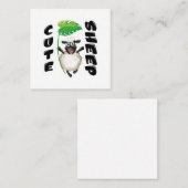 CUTE SHEEP VIERKANTE VISITEKAARTJE (Voorkant / Achterkant)