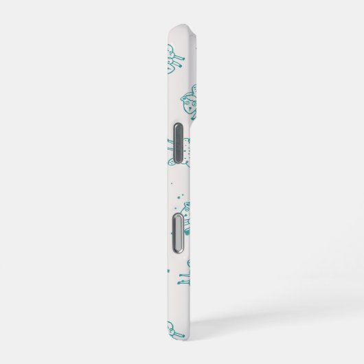 Cute Sheep – Whimsical Seamless Pattern iPhone Hoesje (Rechterkant)