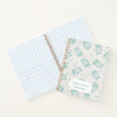 Cute Sheep – Whimsical Seamless Pattern Notitieboek (Binnen)