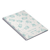 Cute Sheep – Whimsical Seamless Pattern Notitieboek (Rechterzijde)