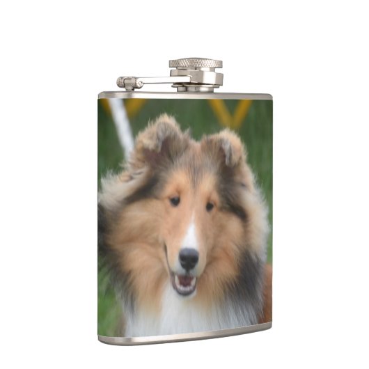 Cute Sheltie Heupfles (Rechts)