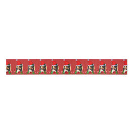 Cute Sheltie kerst Merry Grosgrain Lint