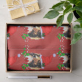 Cute Sheltie Santa Kerstkerstmis Tissuepapier (Geschenk)