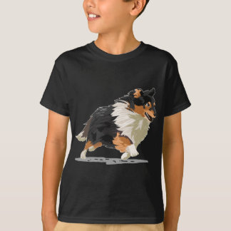 Cute Sheltie Shetland Sheepdog Agility Dog Sport T-shirt