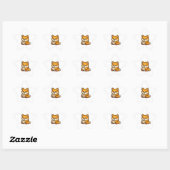 Cute Shiba Inu Coffee Star Sticker (Vel)